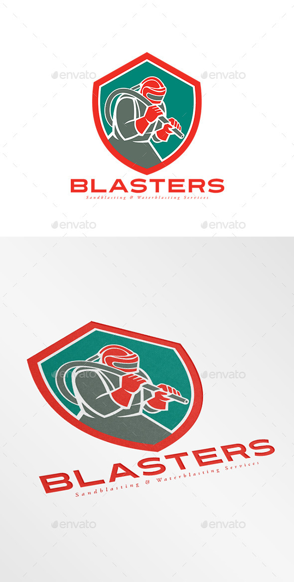 GraphicRiver Blasters Sandblasting Services Logo 9195986 GraphicRiver Blasters Sandblasting Services Logo 9195986