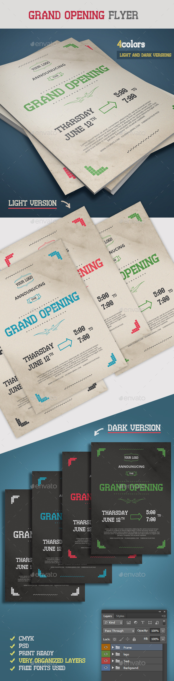 GraphicRiver Retro Grand Opening Flyer 9196222 GraphicRiver Retro Grand Opening Flyer 9196222