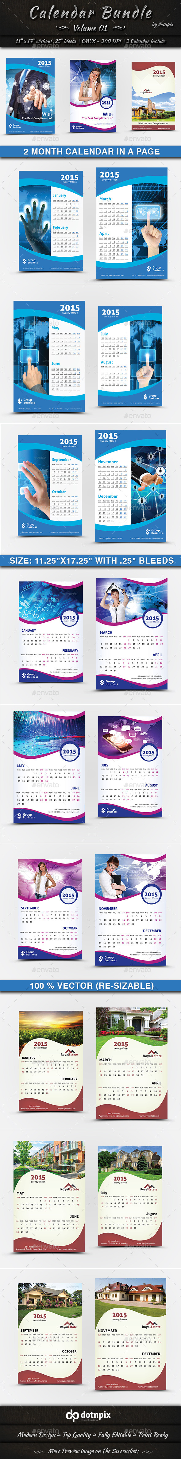 GraphicRiver Calendar Bundle Volume 1 9198894 GraphicRiver Calendar Bundle Volume 1 9198894