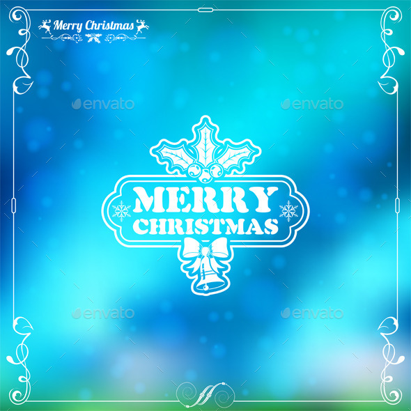 GraphicRiver Retro Christmas Frame 9199074 GraphicRiver Retro Christmas Frame 9199074