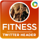 Health &amp; Fitness Twitter Header - GraphicRiver Item for Sale