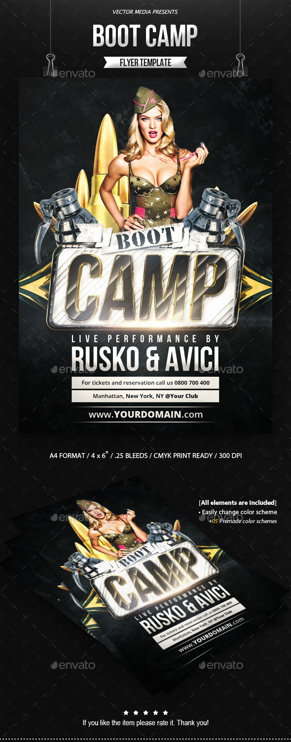 GraphicRiver Boot Camp Flyer 9199310 GraphicRiver Boot Camp Flyer 9199310