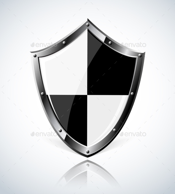 GraphicRiver Silver Shield with Reflection 9199373 GraphicRiver Silver Shield with Reflection 9199373