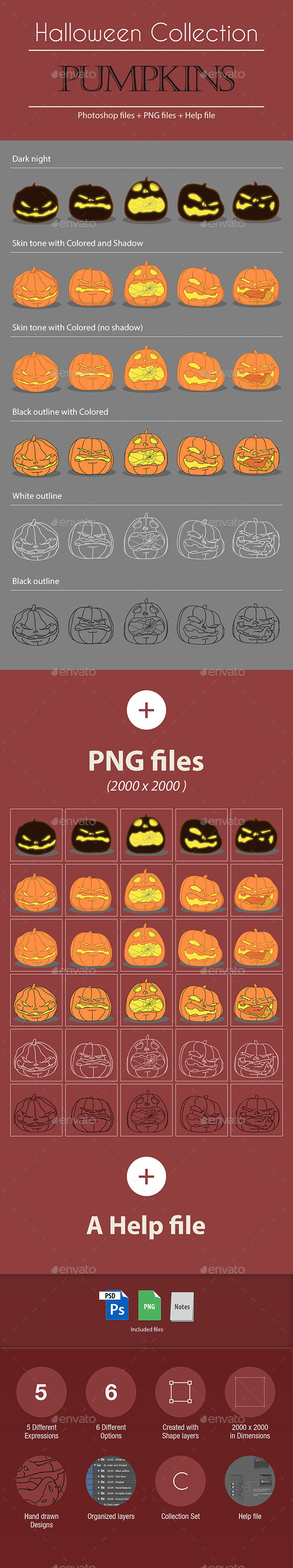 GraphicRiver Halloween Collection Pumpkins 9178405 GraphicRiver Halloween Collection Pumpkins 9178405