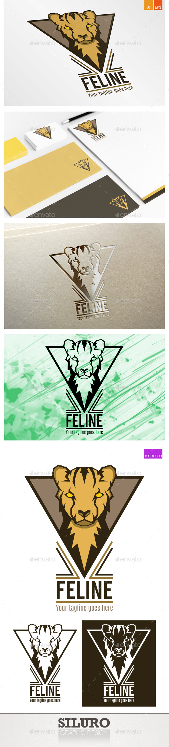 GraphicRiver Feline Logo 9201659 GraphicRiver Feline Logo 9201659
