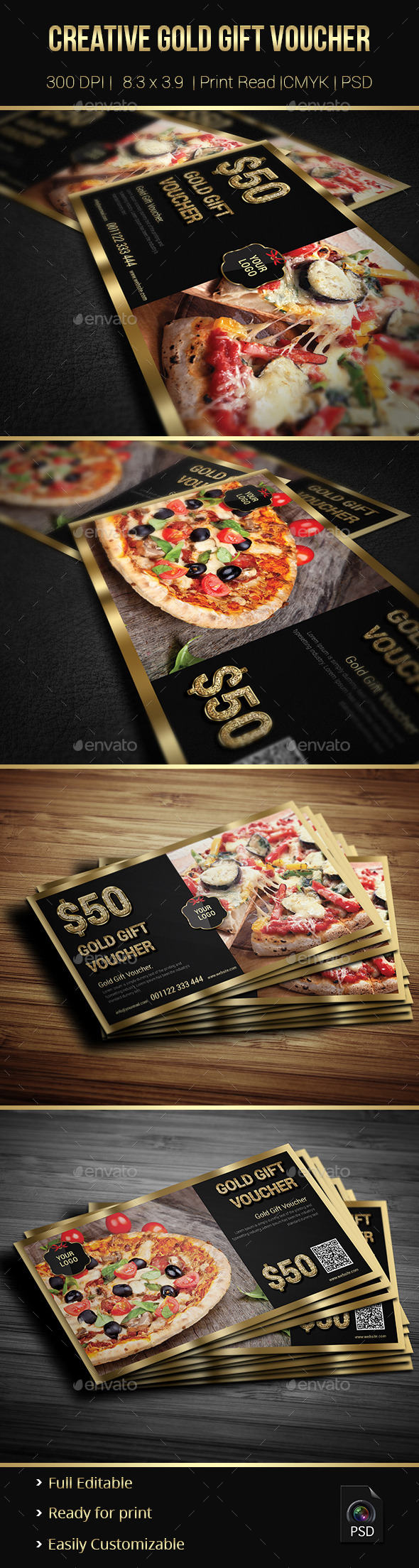 Creative Gold Gift Voucher 02 Creative Gold Gift Voucher 02