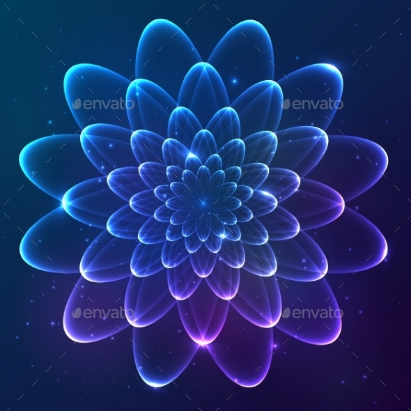 GraphicRiver Blue Shining Vector Cosmic Flower 9203144 GraphicRiver Blue Shining Vector Cosmic Flower 9203144