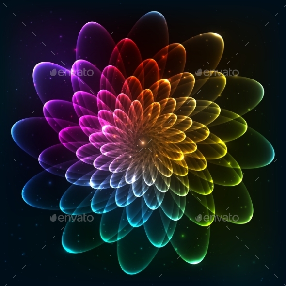 GraphicRiver Rainbow Colors Vector Cosmic Flower 9203179 GraphicRiver Rainbow Colors Vector Cosmic Flower 9203179