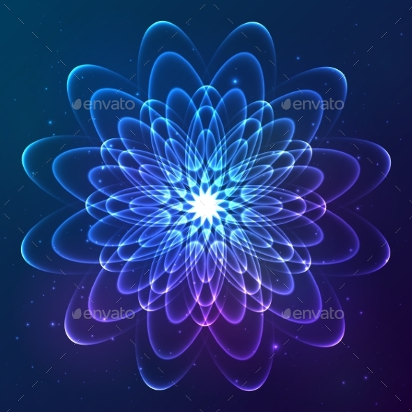 GraphicRiver Blue Shining Vector Cosmic Flower 9203181 GraphicRiver Blue Shining Vector Cosmic Flower 9203181