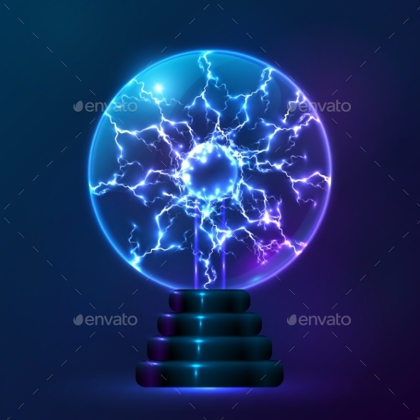 GraphicRiver Blue Vector Plasma Ball Lamp 9203810 GraphicRiver Blue Vector Plasma Ball Lamp 9203810