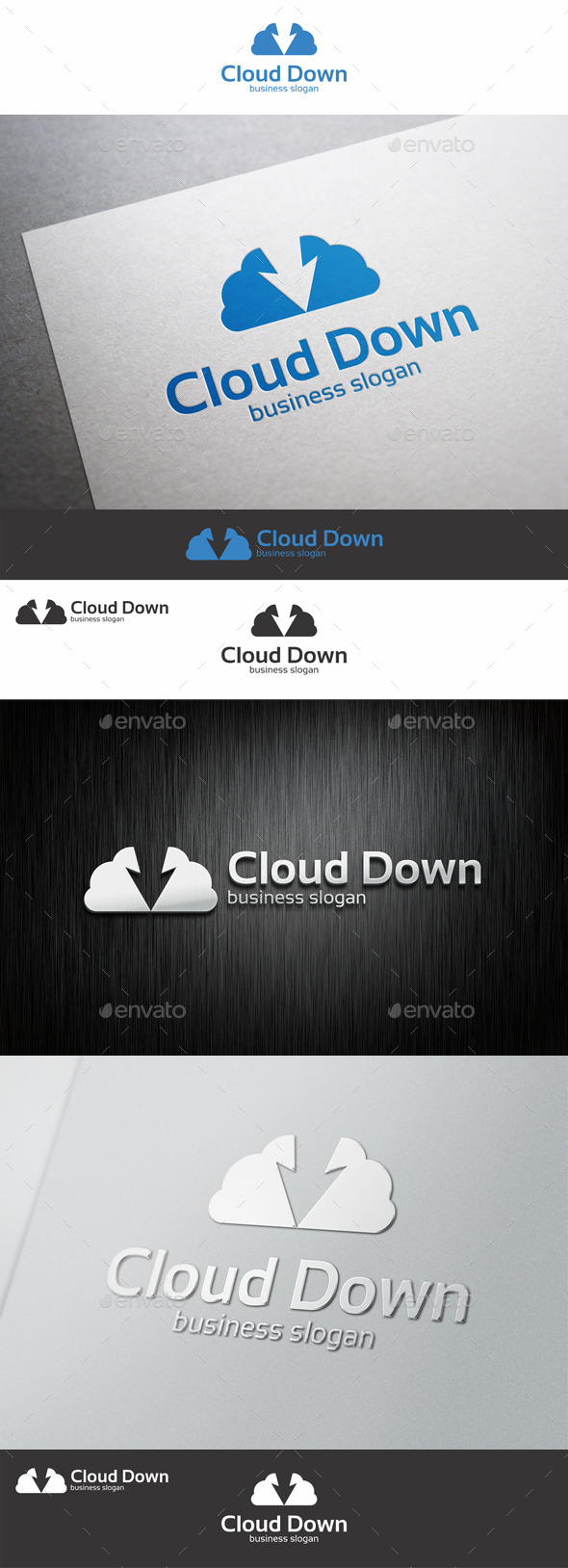 Cloud Server Download Logo (Nature)