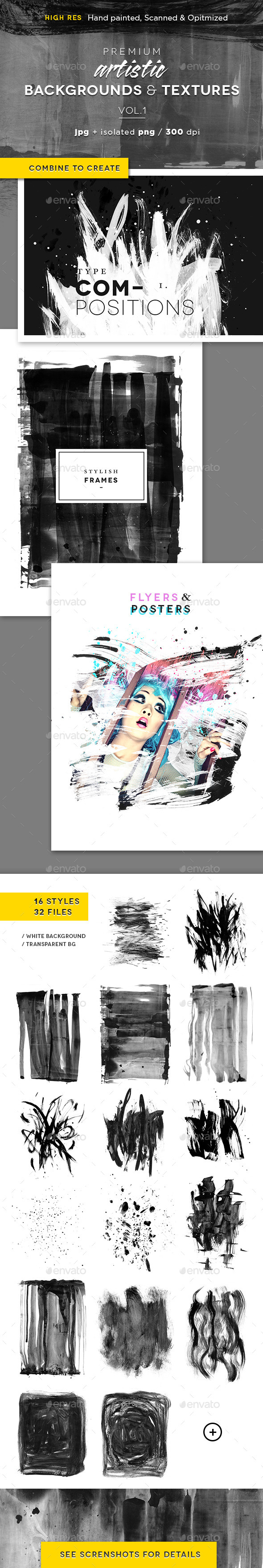 GraphicRiver Artistic Painted Backgrounds and Textures 9205755 GraphicRiver Artistic Painted Backgrounds and Textures 9205755