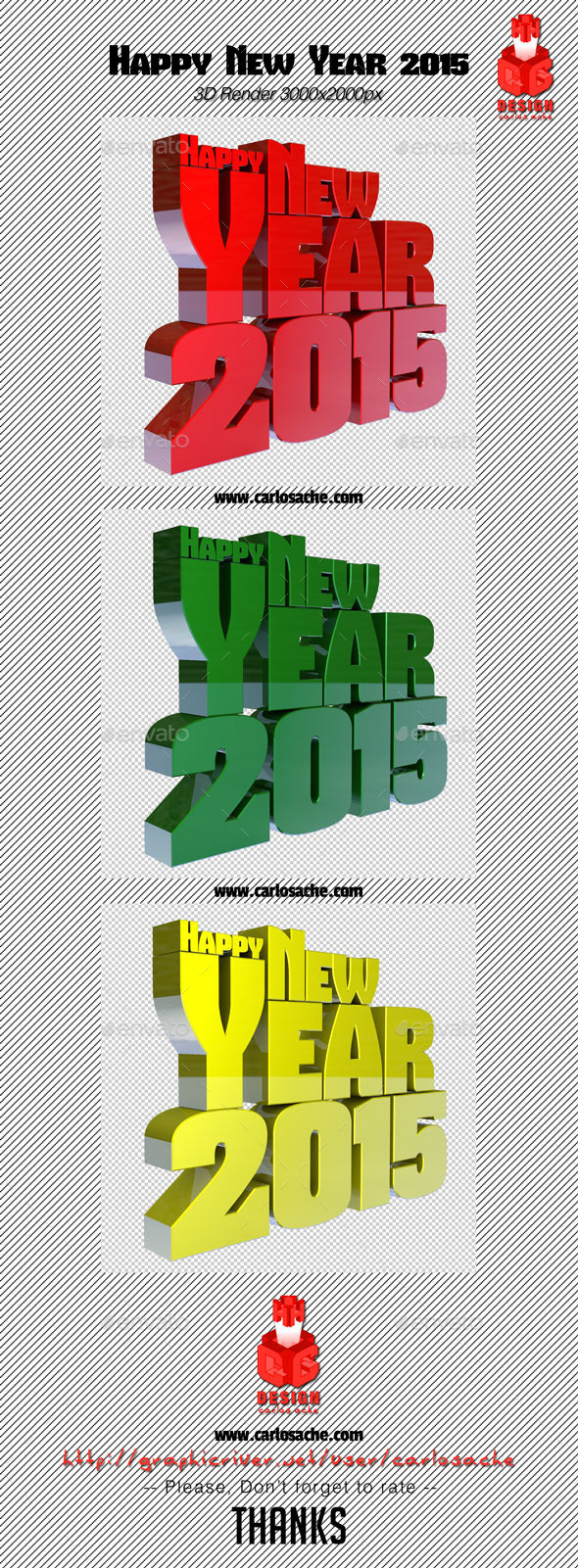 GraphicRiver Happy New Year 2015 3D Render Text 9205886 GraphicRiver Happy New Year 2015 3D Render Text 9205886