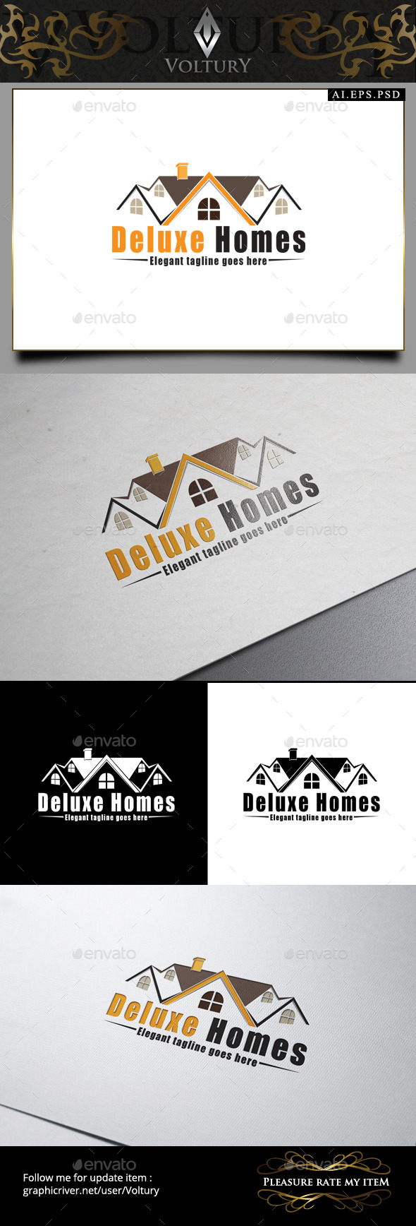 Deluxe Homes Logo (Buildings)