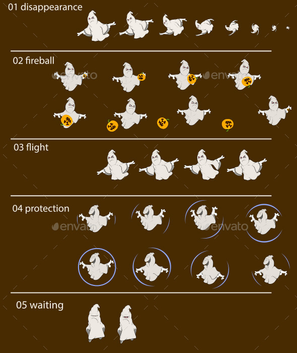 GraphicRiver A Ghost Game Character Sprite Sheet 9140725 GraphicRiver A Ghost Game Character Sprite Sheet 9140725