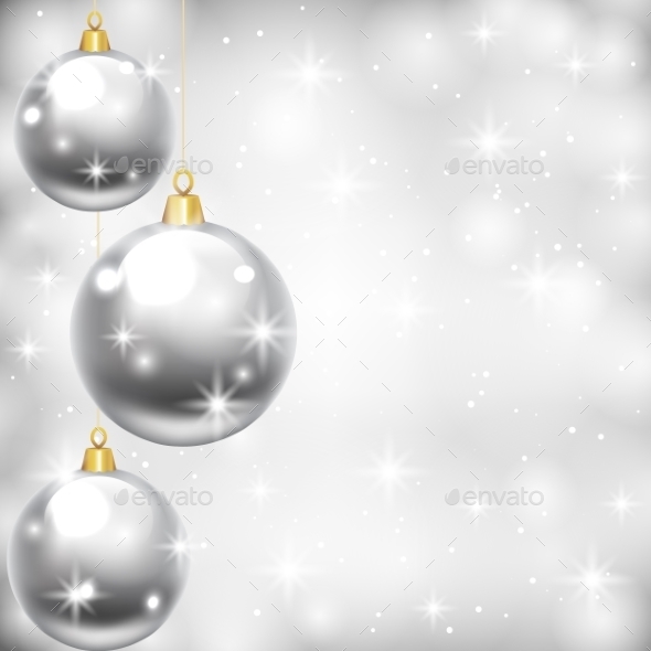 GraphicRiver Silver Baubles 9208600 GraphicRiver Silver Baubles 9208600