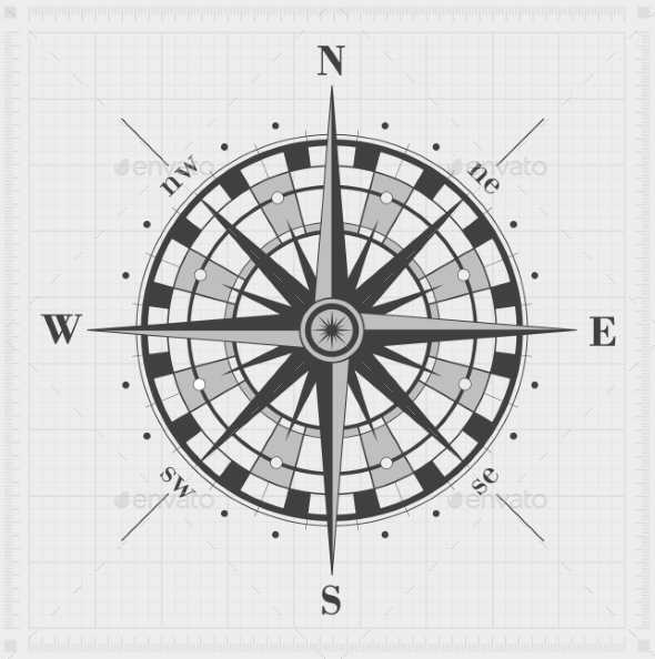 GraphicRiver Compass Rose over Grid 9209290 GraphicRiver Compass Rose over Grid 9209290