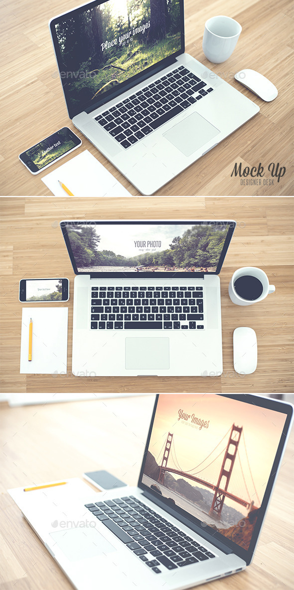 GraphicRiver Desk Realistic Mock Up 9209965 GraphicRiver Desk Realistic Mock Up 9209965