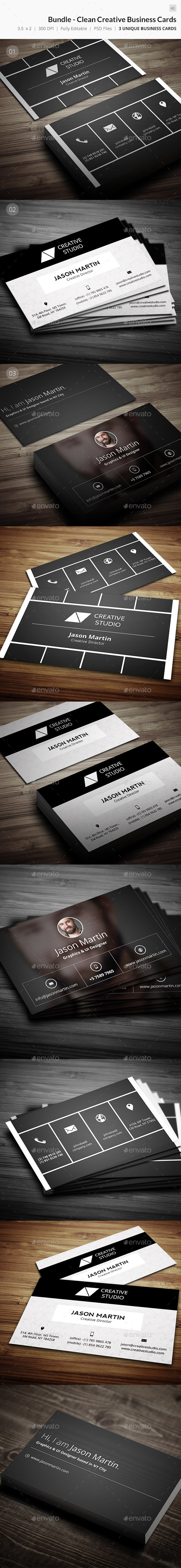 Bundle Clean Creative Business Card 42 Bundle Clean Creative Business Card 42