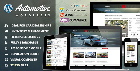 Automotive v2.3 – Car Dealership Business WordPress Theme