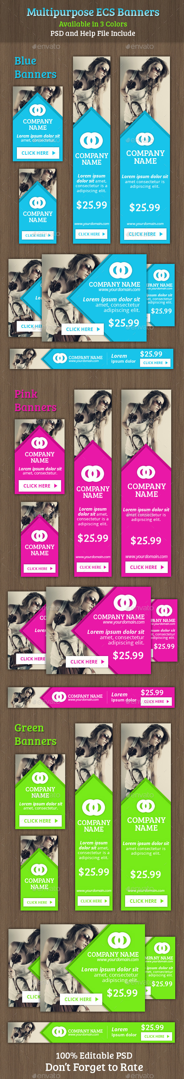 GraphicRiver Multipurpose ECS Banners 9185735 GraphicRiver Multipurpose ECS Banners 9185735