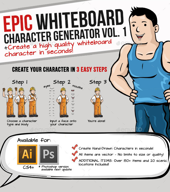 GraphicRiver Whiteboard Character Generator 9160047 GraphicRiver Whiteboard Character Generator 9160047