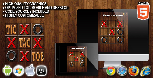 CodeCanyon Tic Tac Toe HTML5 Game 9212320 CodeCanyon Tic Tac Toe HTML5 Game 9212320