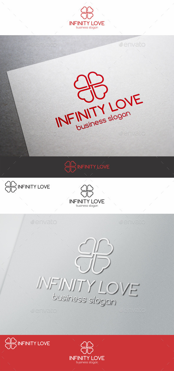 Infinity Love Logo Template (Symbols)