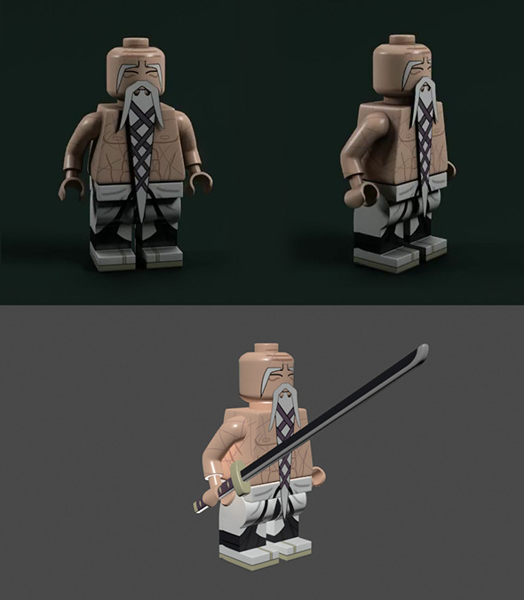 3DOcean Lego Bleach Yamamoto Shigekuni Genruysai and Ryu 9212992 3DOcean Lego Bleach Yamamoto Shigekuni Genruysai and Ryu 9212992