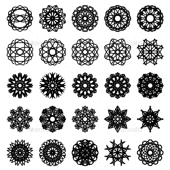 GraphicRiver Round Ornament Set 9213165 GraphicRiver Round Ornament Set 9213165