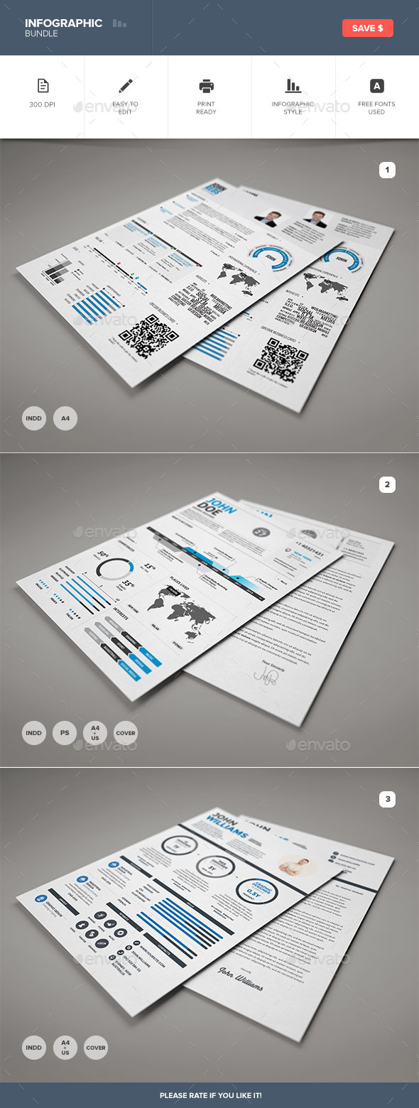 GraphicRiver Infographic Resume Bundle 9186713 GraphicRiver Infographic Resume Bundle 9186713