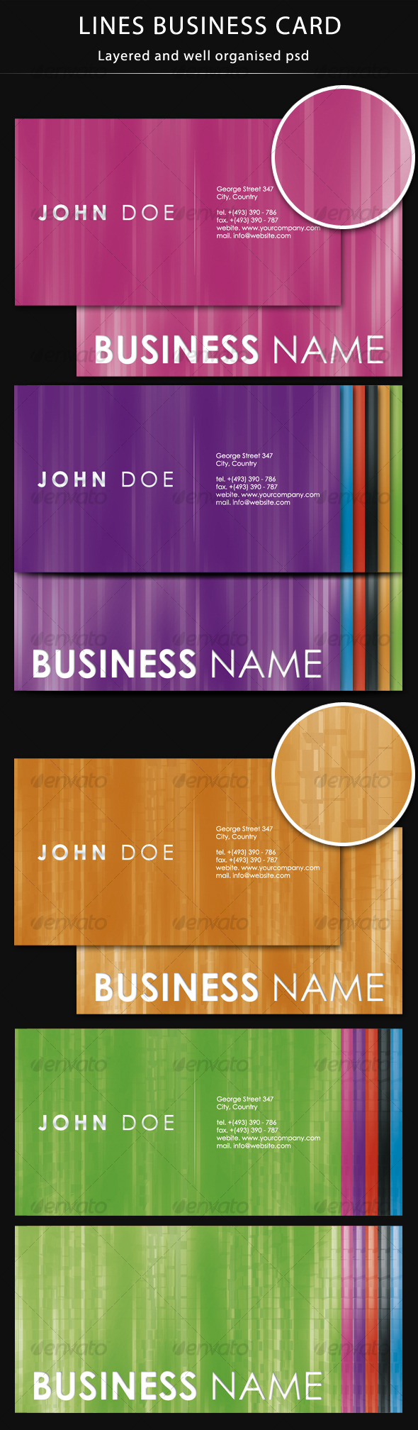 Lines Business Card - Creative Business Cards