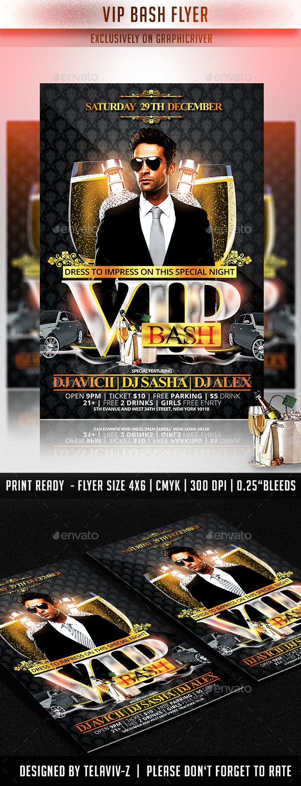 GraphicRiver VIP Bash Flyer Template 9214143 GraphicRiver VIP Bash Flyer Template 9214143