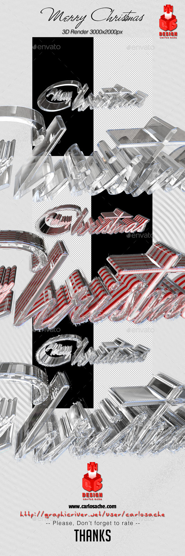 Merry Christmas 3D Render Merry Christmas 3D Render