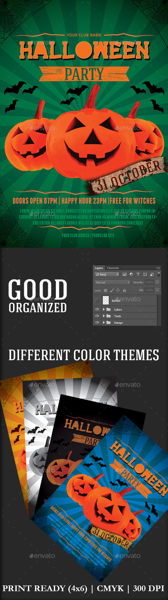 GraphicRiver Halloween Party Flyer Template 9214538 GraphicRiver Halloween Party Flyer Template 9214538