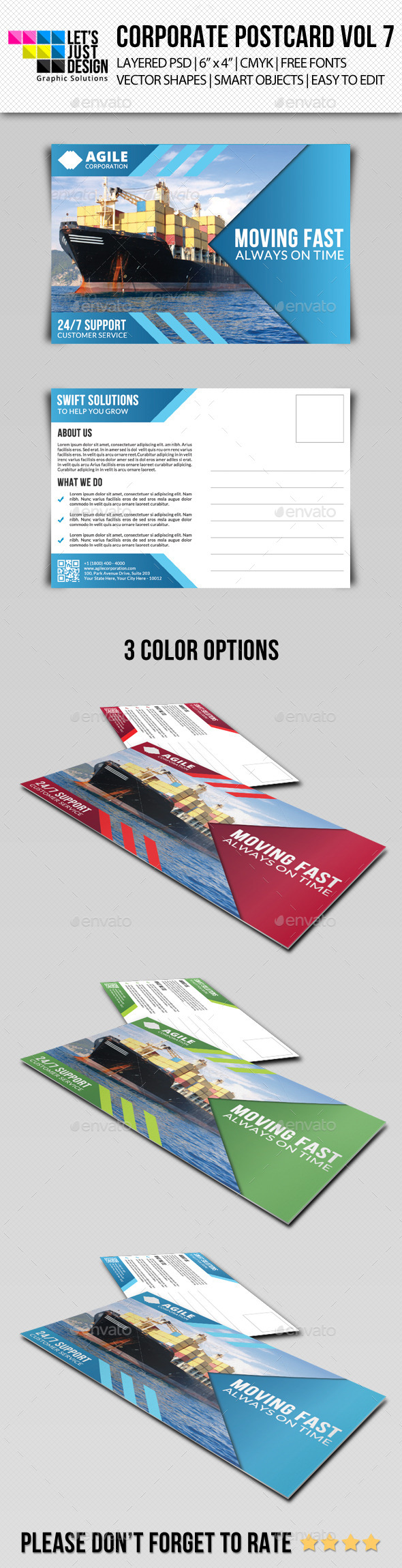 GraphicRiver Corporate Postcard Template Vol 7 9214724 GraphicRiver Corporate Postcard Template Vol 7 9214724