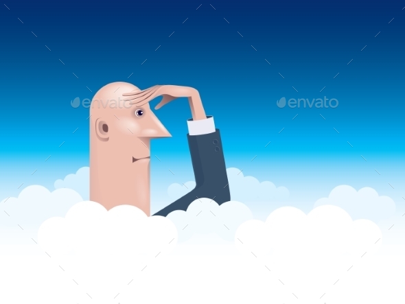 GraphicRiver Businessman Looking Forward 9215218 GraphicRiver Businessman Looking Forward 9215218