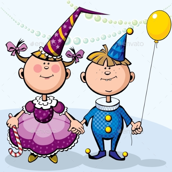 GraphicRiver Children in Fancy Dresses 9215381 GraphicRiver Children in Fancy Dresses 9215381