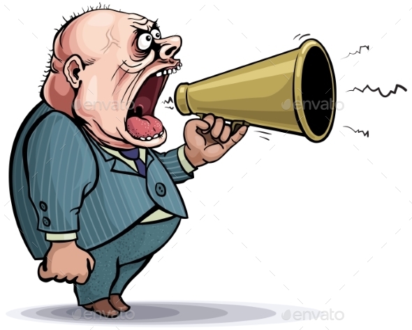GraphicRiver Man with Bullhorn 9215550 GraphicRiver Man with Bullhorn 9215550