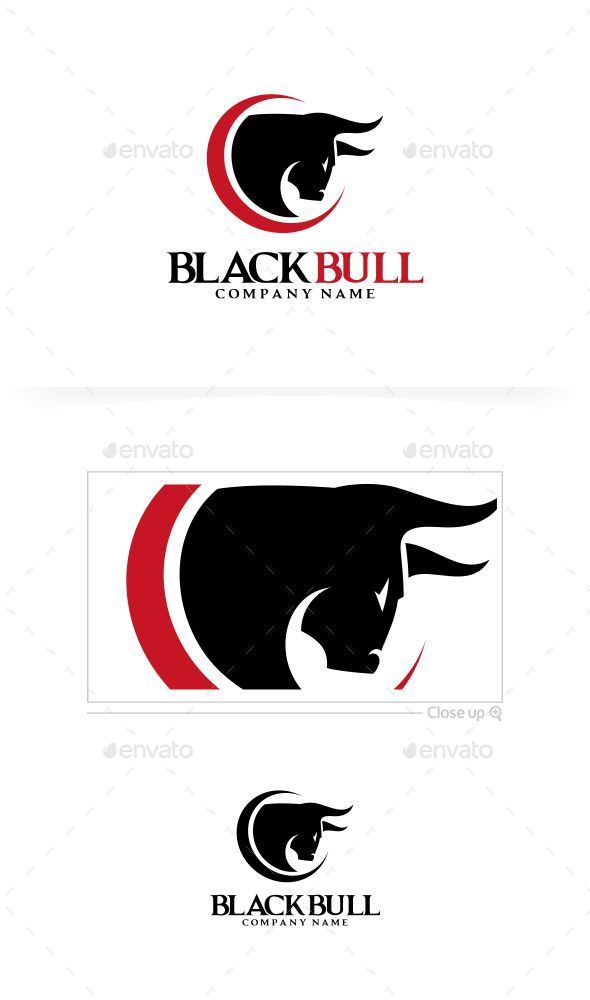 Black Bull Logo Template