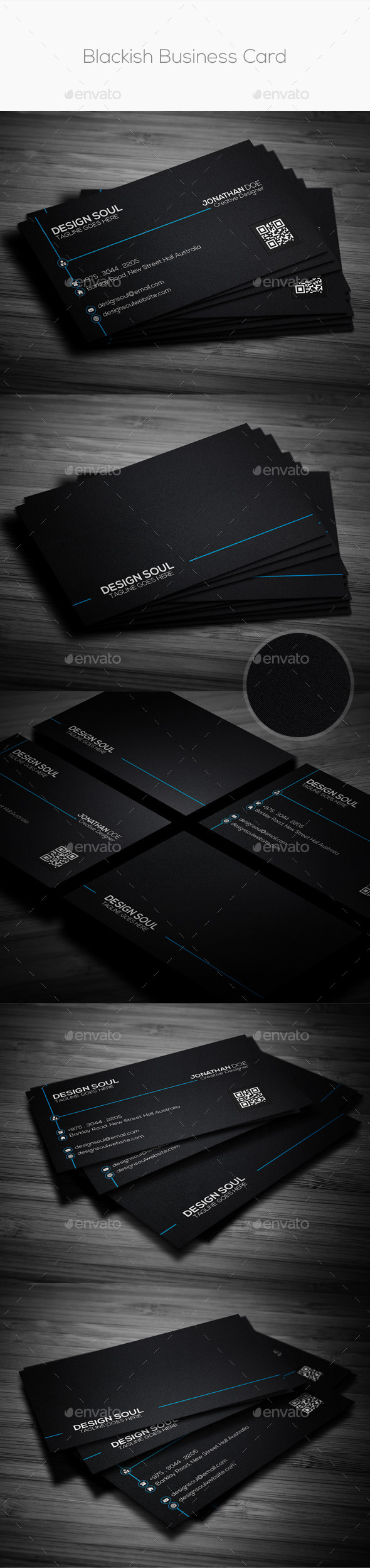 GraphicRiver Blackish Business Card 9218454 GraphicRiver Blackish Business Card 9218454