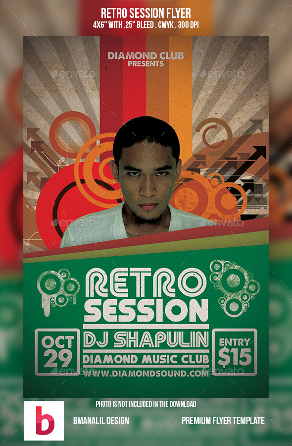 GraphicRiver Retro Session Flyer 9218470 GraphicRiver Retro Session Flyer 9218470