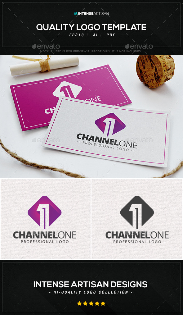 Channel One V.3 Logo Template (Numbers)