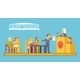 Law Court Justice Scene with Characters Law Court Justice Scene with Characters - GraphicRiver Item for Sale