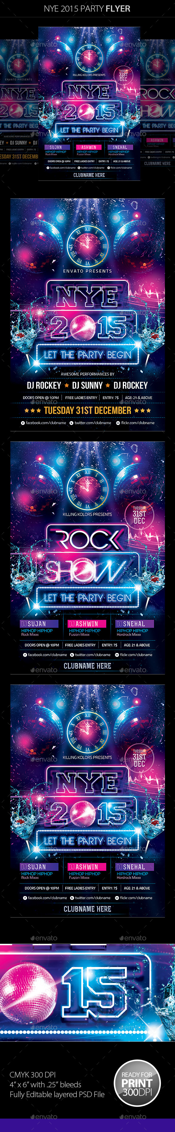 New Year Party Flyer - Clubs & Parties Events