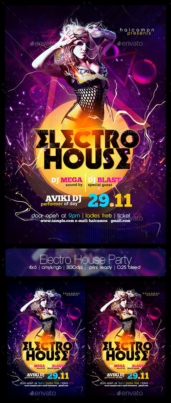 GraphicRiver Electro House Party Flyer 9220159 GraphicRiver Electro House Party Flyer 9220159