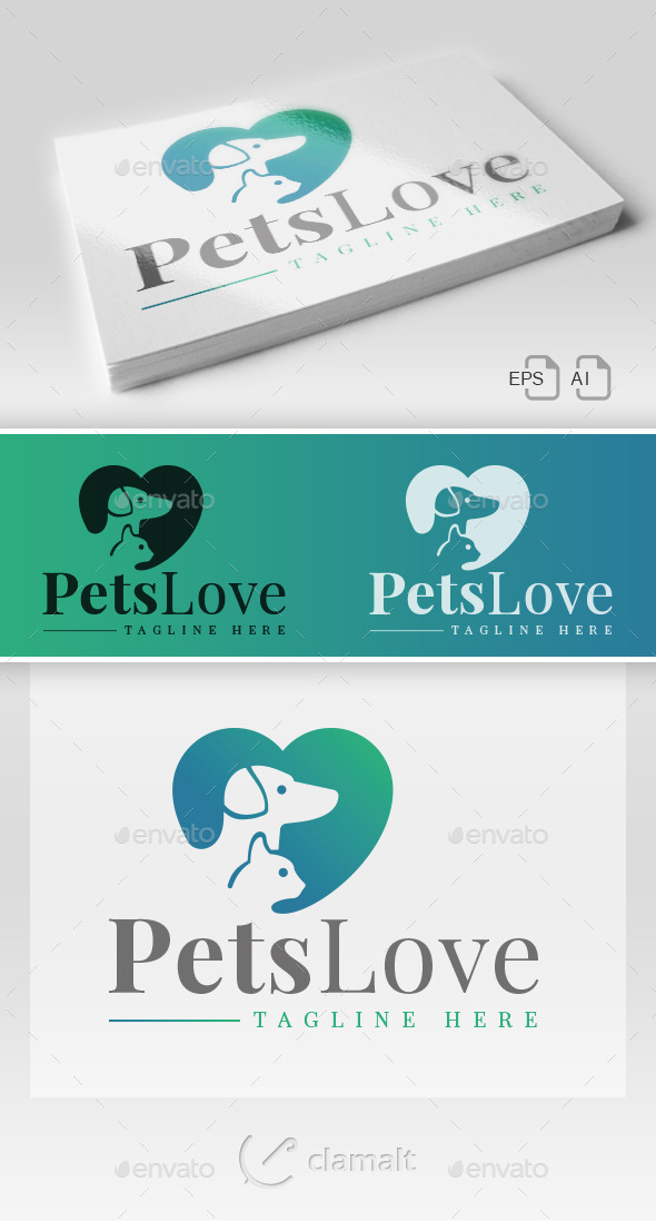 GraphicRiver Pets Love Logo 9220260 GraphicRiver Pets Love Logo 9220260