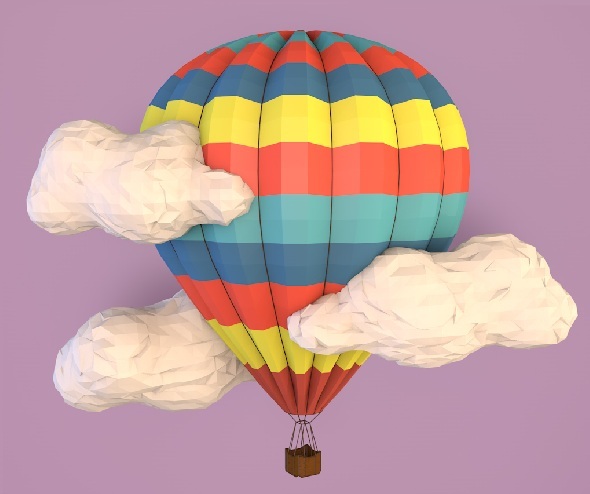 3DOcean Low poly balloon 9221276 3DOcean Low poly balloon 9221276