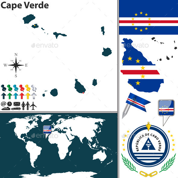 GraphicRiver Map of Cape Verde 9221319 GraphicRiver Map of Cape Verde 9221319
