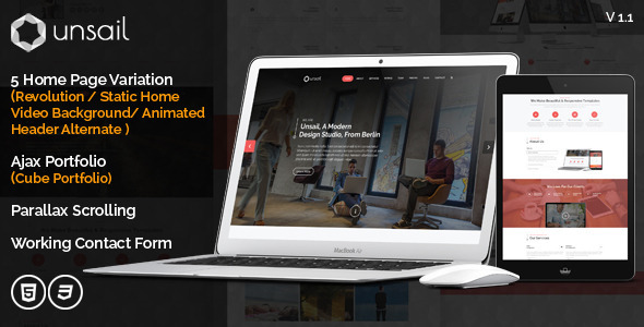 ThemeForest Unsail One Page Parallax Html Template 9100756 ThemeForest Unsail One Page Parallax Html Template 9100756